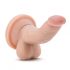 Dr. Skin 4 - zuignap dildo met ballen - natuur (12cm)