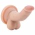 Dr. Skin 4 - zuignap dildo met ballen - natuur (12cm)