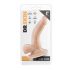 Dr. Skin 4 - zuignap dildo met ballen - natuur (12cm)