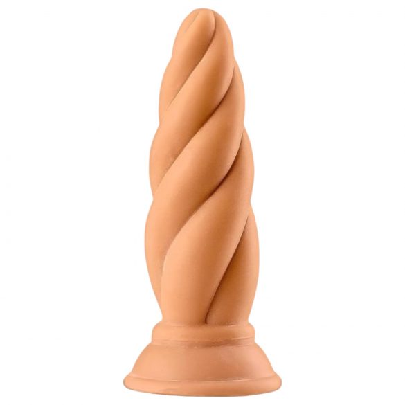 Max & Co Felix - gedraaide anale dildo - 15 cm (naturel)