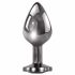 Evolved Zwart Edelsteen - metalen anale dildo set (zwart-zilver)