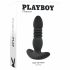 Playboy - oplaadbare, stotende anale vibrator (zwart)