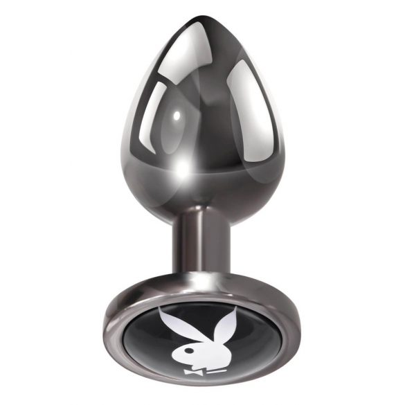 Playboy Tux - anale dildo - klein (zilver)