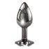 Playboy Tux - anale dildo - klein (zilver)