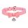 Master Series Gouden Kitty - halsband met belletje (roze)