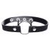 Master Series Kinky Kitty - halsband met kattenkopje ring (zwart)