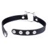 Master Series Kinky Kitty - halsband met kattenkopje ring (zwart)