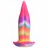 Creature Cocks Tong - lichtgevende siliconen dildo - 21cm (regenboog)