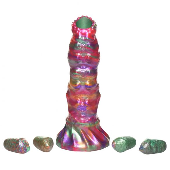 Creature Cocks Larf - ovipositor dildo eieren (regenboog)