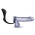 Anal Adventures Platinum - anus dildo met penisring (zwart)