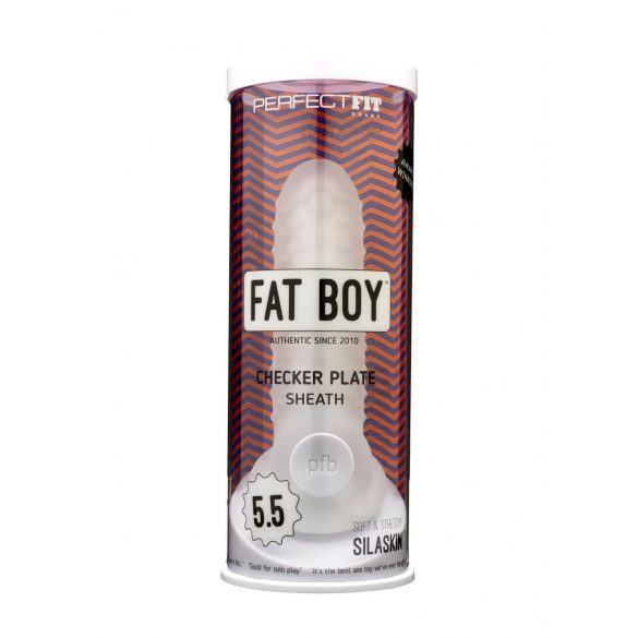 Fat Boy Checker Box - penis sleeve (15cm) - melk wit