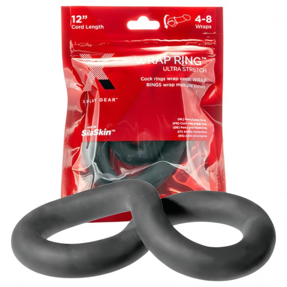 Perfect Fit Ultra Wrap 12 - dikke penisring - zwart (30cm)