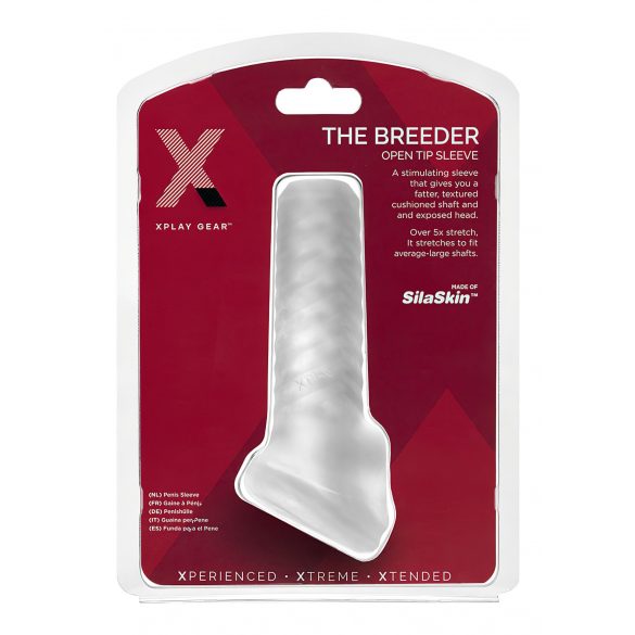 Perfect Fit Breeder - open penis sleeve (melkwit)