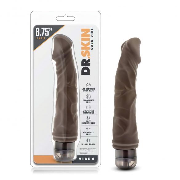 Dr. Skin Vibe Nr.6 - realistische vibrator (bruin)