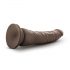 Dr. Skin 8,5 - realistische zuignap dildo - bruin (20,5 cm)