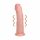 REALROCK - Zuignap vibrator - natuur (20,5 cm)