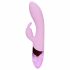 Loveline - oplaadbare konijnenvibrator met clitorisstimulator (roze)