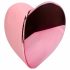 Loveline Tapping Heart - oplaadbare clitorisstimulator vibrator (roze)