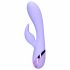 Loveline - oplaadbare vibrator met konijnenvormige clitoris stimulator (paars)