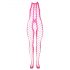 Ouch! - fluoriserende open overall (roze) - XL-4XL