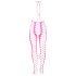 Ouch! - fluoriserende open overall (roze) - XL-4XL