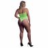 Au! - fluorescerend body met riemen (neon groen)