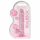 REALROCK - doorzichtige realistische dildo - roze (17cm)