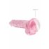 REALROCK - doorzichtige realistische dildo - roze (17cm)