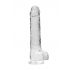 REALROCK - transparante realistische dildo - helder (22cm)