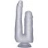 Realrock - realistische dubbele dildo - 22 cm (transparant)