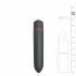 Easytoys Bullet - waterdichte mini vibrator (zwart)