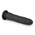 Easytoys - Zuignap siliconen dildo (21 cm) - zwart