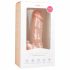 Easytoys - zuignap dildo met ballen (17,5 cm) - natuur