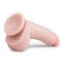 Easytoys - zuignap dildo met ballen (20cm) - naturel