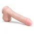 Easytoys - Grote zuignap dildo met ballen (29,5 cm) - huidskleur