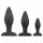 Easytoys Rocket - anale dildo set - zwart (3-delig)