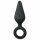 Easytoys Pointy Plug - anale dildo met trekkingsring - medium (zwart)