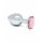 Rimba XS - roze metalen anaal dildo (zilver)