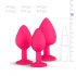 Easytoys Diamond - anale dildo set (roze)