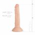 Real Fantasy Blane - levensechte dildo - 20cm (natuurlijk)