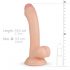 Real Fantasy Vince - dildo met balzak en voorhuid - 19,5cm (natuurlijk)