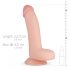 Echte Fantasie Cliff - realistische dildo met ballen - 22cm (natuurlijk)