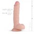 Real Fantasy Glynn - realistische dildo met ballen - 25cm (natuurlijk)