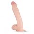 Echte Fantasie Dwane - realistische dildo met balzac - 31cm (huidskleur)