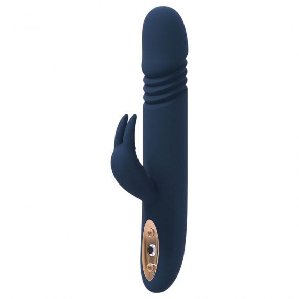 Goddess Zephyros - oplaadbare, waterdichte, duwende clitoris vibrator (blauw)