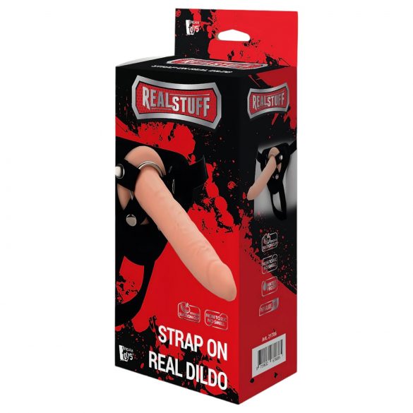 RealStuff Strap-On - smalle, verstelbare dildo (natuurlijk)