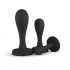 BUTTR Butt Kickers - anale dildo set - zwart (3 stuks)