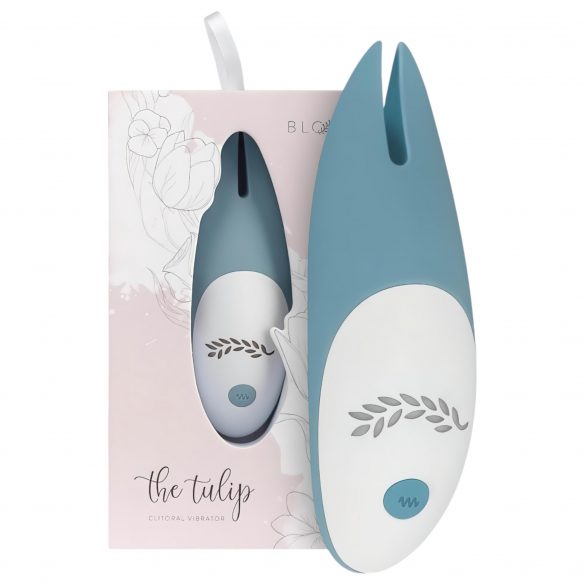 Bloom Tulip - oplaadbare siliconen clitoris vibrator (turkoois)