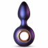 Hueman Deep Space - oplaadbare anale vibrator met trekring (paars)