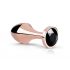 Rosy Gold Butt Plug - anale plug met zwarte steen (rosegoud)